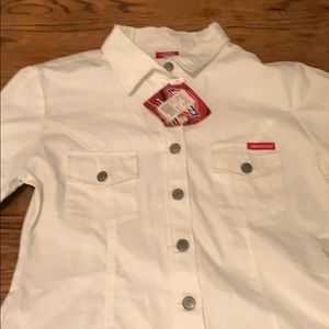 Dickies Xl white dress mechanics pinup buttons